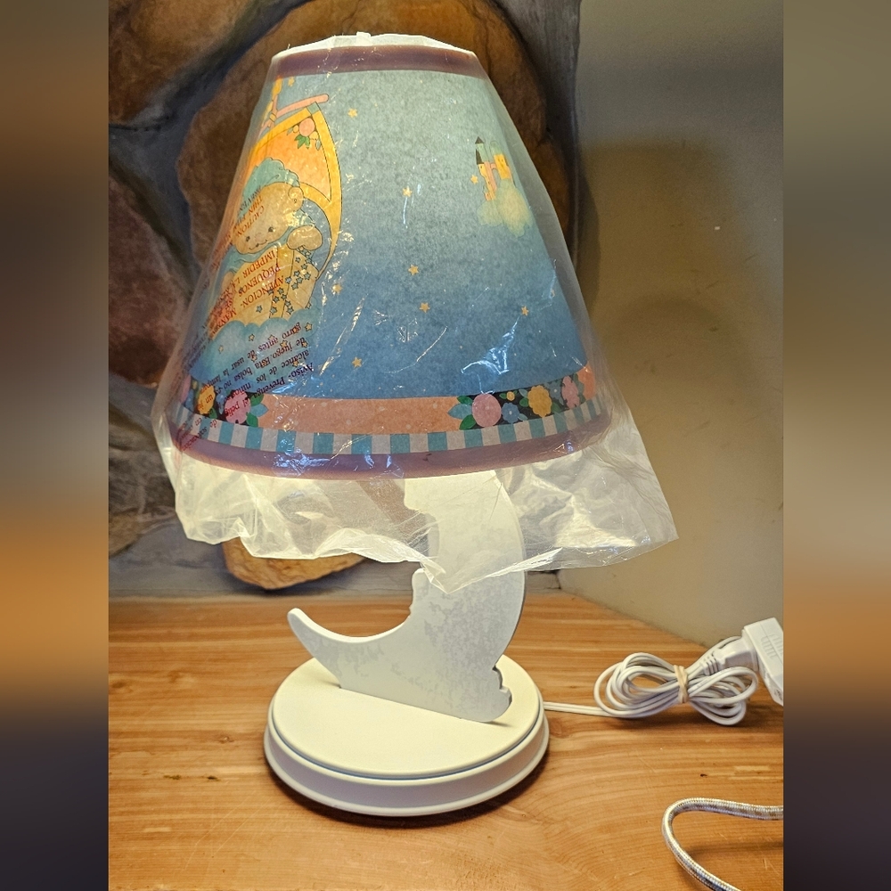Vintage 1995 Fisher Price Nursery Lamp With Original Cover